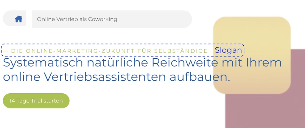 Slogan auf der Startseite von webgefaehrte.de