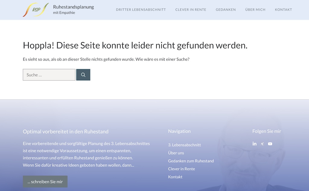 Blog umziehen SEO - 404 Fehler