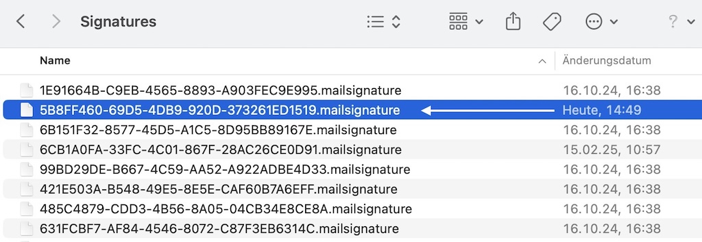 Professionelle Signatur - Zieldatei für HTML Signatur