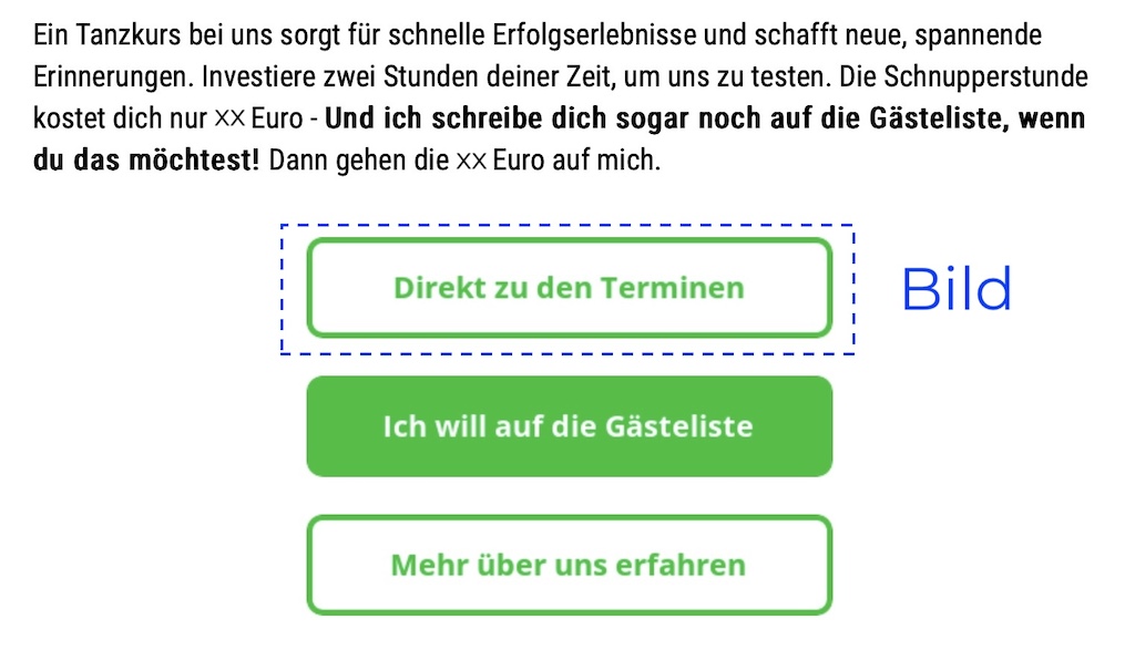 Verwendung von Bildern Alt-Text als Schaltfläche - Einfluss auf SEO