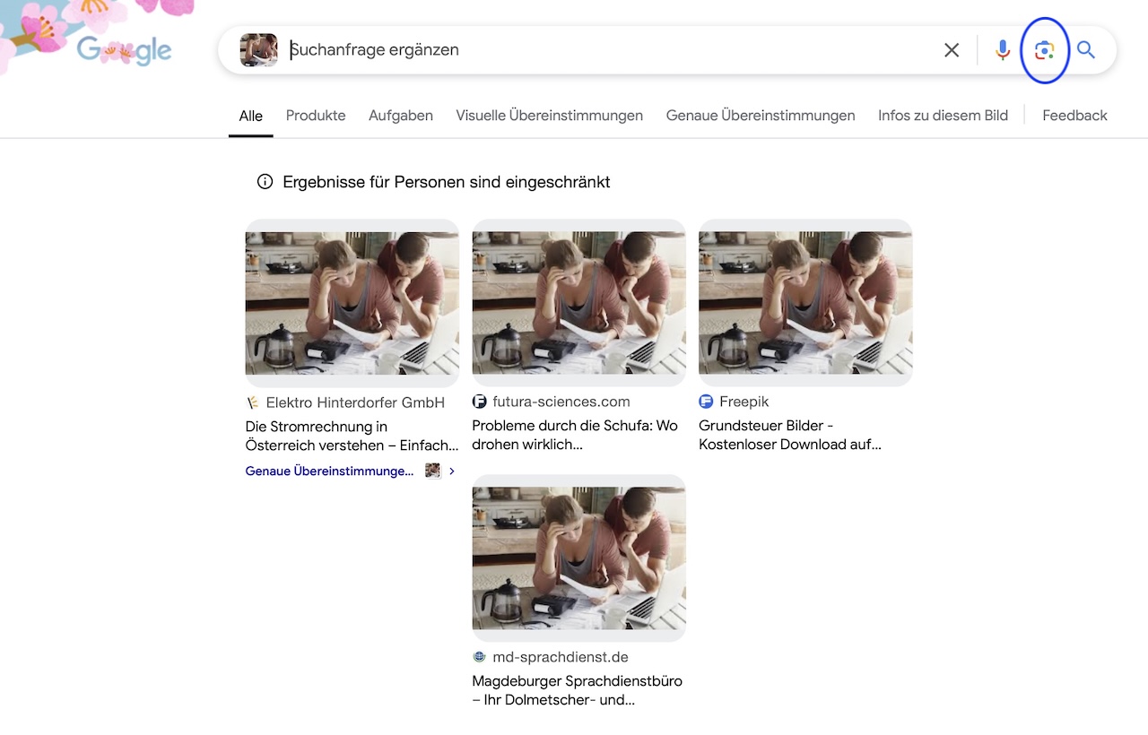 Stock Fotos verändern - Google Suche enttarnt Dubletten des Bildes auf anderen Webseiten