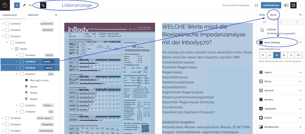 Einstellung für Text neben Bild in WordPress anpassen
