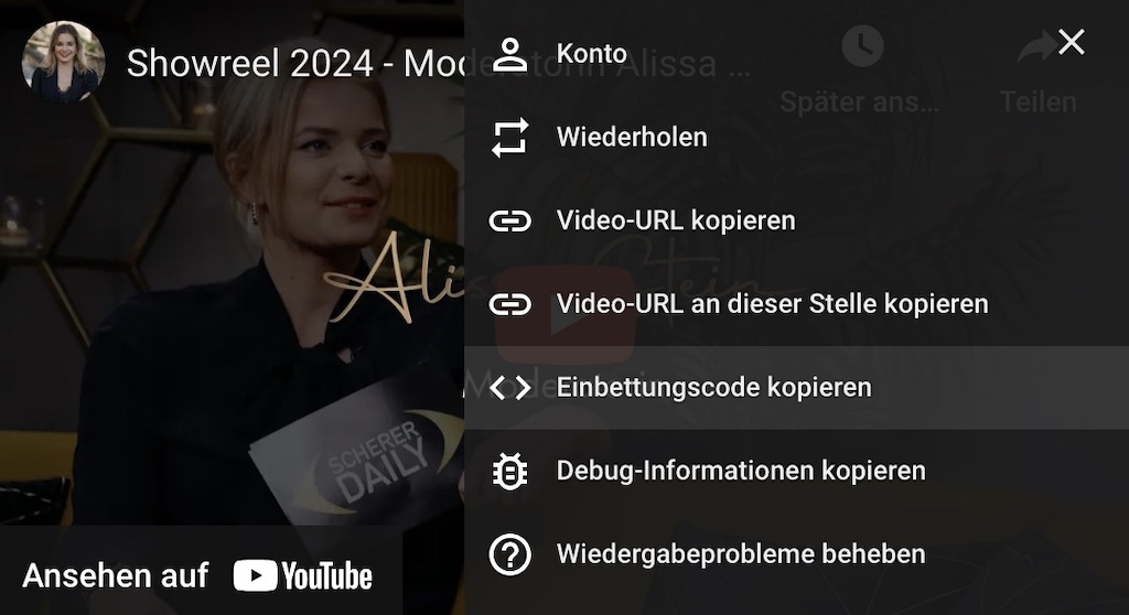 Youtube Videovoschläge ausblenden - Einbettungscode