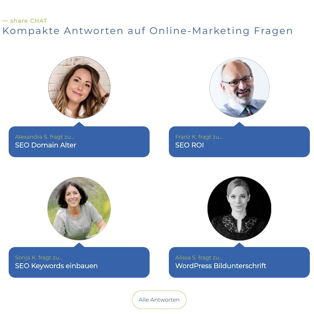 Kurze Hilfe-Chat-Funktion für schnelle Unterstützung und Antworten auf häufige Fragen.