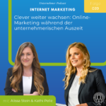 Unternehmer Podcast Cover mit Alissa Stein und Kathi Pelle, das inspirierende Themen für Gründerinnen behandelt.